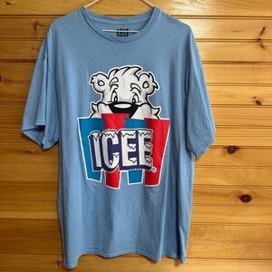 Icee Light Blue Cotton T-Shirt XL